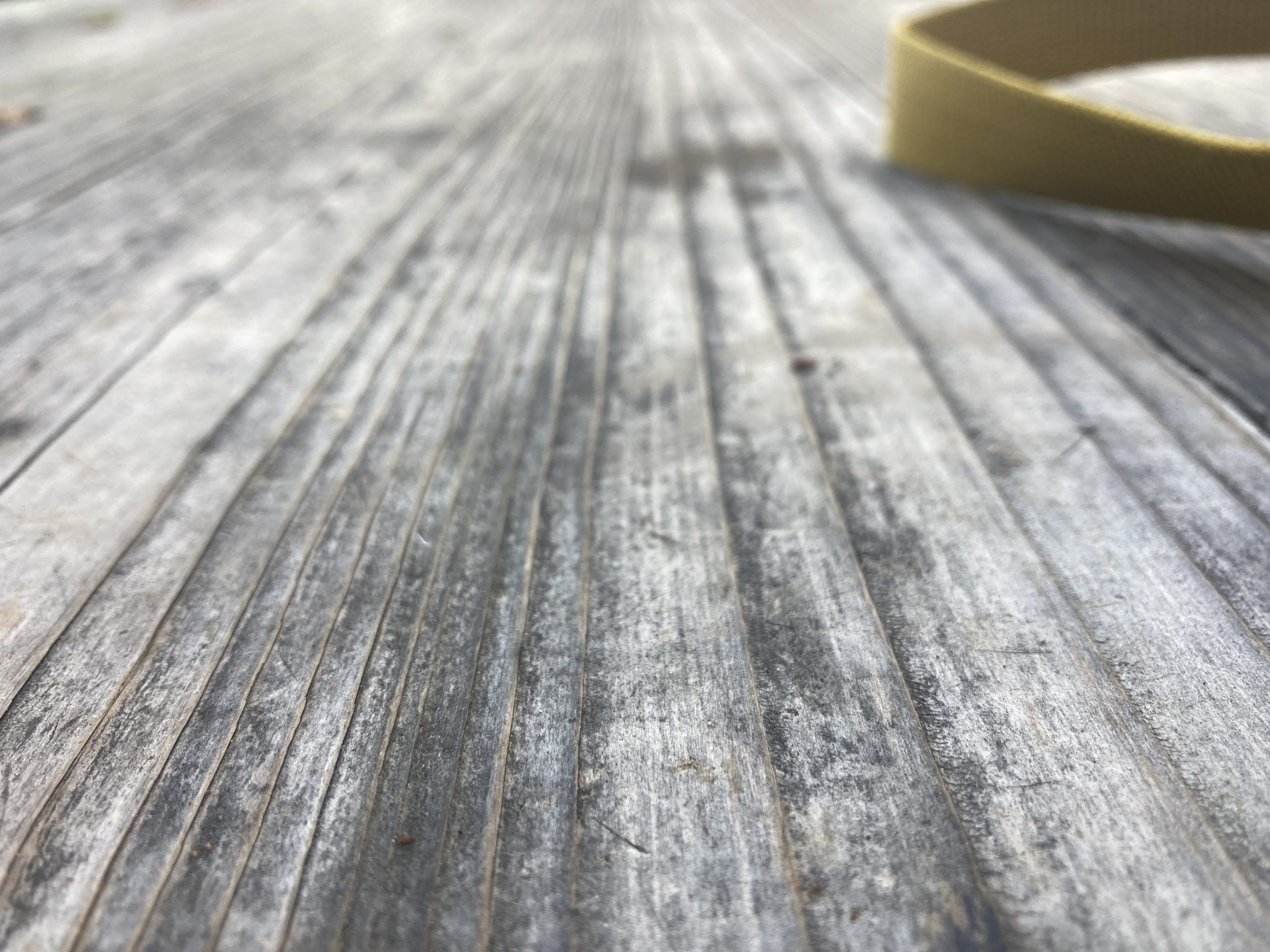 wood planks line a floor